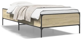 Giroletto Rovere Sonoma 75x190cm İn Legno Multistrato E Metallo /