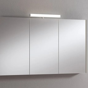 Pensile con luce Akira L 120 x P 15.5 x H 70 cm laccato lucido visone