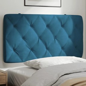 Cuscino Testiera Blu 100 Cm İn Velluto /