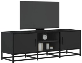 Mobile Porta Tv Nero 120x35x41 Cm İn Truciolato E Metallo /
