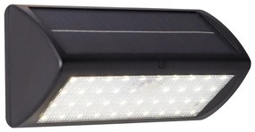 Applique Moderna Solare Policarbonato Nero Bianco Led 5W 3000K