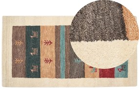 Tappeto Gabbeh lana multicolore 80 x 150 cm SARILAR Beliani