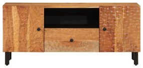 Mobile porta tv 105x33x46 cm in legno massello di acacia