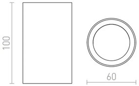 RED - Design Rendl - R12667 - Faretto GAYA 1xGU10/35W/230V bianco