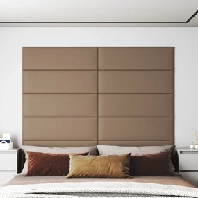 Pannelli Murali 12 Pz Cappuccino 90x30 Cm İn Similpelle 3,24 M² /