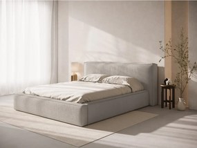 Testiera grigio chiaro in imbottito 249x100 cm Olivia – Micadoni