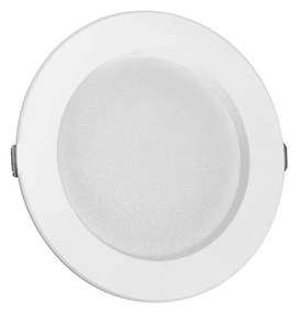 Faro da incasso 13W Foro Ø110-130mm Bianco da 1.105lm Rotondo Colore Bianco Caldo 3.000K