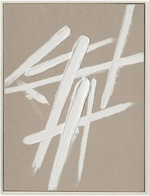 Quadro dipinto a mano con cornice in legno Cross