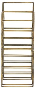 Portabottiglie in metallo color bronzo per 12 bottiglie Salbris - Light &amp; Living