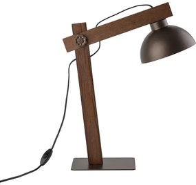 Lampada da tavolo OSLO 1xE27/15W/230V noce/marrone