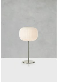 Markslöjd 109007 - Lampada da tavolo SOBER 1xE27/40W/230V bianco/cromo satinato