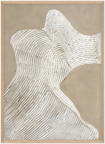 Stampa su tela incorniciata dipinta a mano Raw Shape III