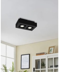 Eglo 31063 - Faretto LED MENDOZA 2xLED/4,7W/230V 3000K nero
