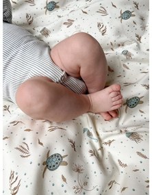 Set copripiumino e federa da bambini giallo chiaro in cotone organico per culla 70x100 cm Sea Garden – Cam Cam Copenhagen