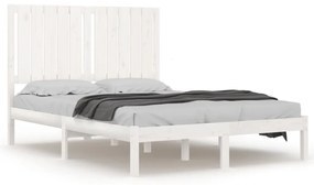 Giroletto bianco in legno massello 120x190 cm small double