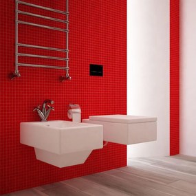 Mosaico in vetro Chilli rosso L 0.4 x L 31.6cm x Sp. 4 mm, 10 pezzi