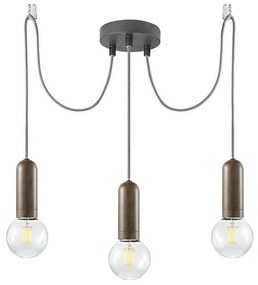 Leuchten Direkt 14776-48 - Lampadario a sospensione con filo TURN ME 3xE27/60W/230V ragno
