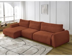 Divano angolare arancione Aden – Bobochic Paris