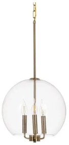 Lampadario Dorato Cristallo Ferro 220-240 V 30 x 30 x 60 cm