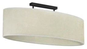 Duolla - Lampadario a plafone OVAL 2xE27/15W/230V grigio