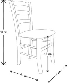 Sedia in legno con seduta imbottita Venezia finitura Nero SET DA 2