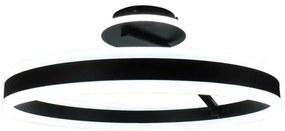 Lampadario a plafone LED dimmerabile LED/86W/230V 3000-6500K nero + telecomando