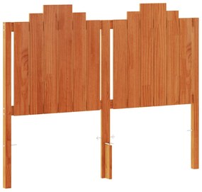 Testiera marrone cera 135 cm in legno massello di pino
