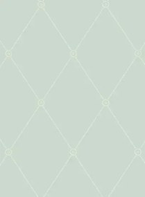 Tapete Georgian Rope Trellis von Cole & Son - Duck Egg
