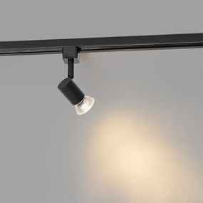 Faretto per binario moderno nero monofase - Jeany