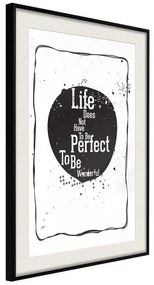 Poster  Life  Cornice Quadri Cornice nera con pass-partout, Larghezza x Altezza Home decor 30x45