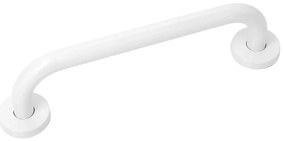 Maniglione di sicurezza bianco 37 cm per disabili in acciaio inox