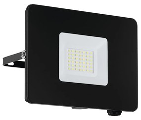 Faretto Esterno Moderno Faedo 3 Alluminio Nero Vetro Led