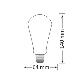 Lampadina LED E27/4W/230V 2000K