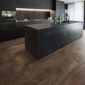 Gres Porcellanato Effetto Metallo Ossidato Corten 80X80 - Efrt050