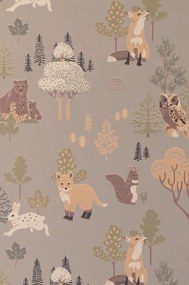 Majvillan Carta da parati Deep Forest - Mystic Grey
