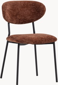Set di 2 sedie da pranzo in tessuto chenille Kjeld