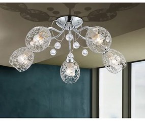 Globo 56689-5 - Lampadario a plafone KORDULA 5xE14/40W/230V