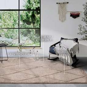 Tappeto beige 120x170 cm Perrotin Beige - Elle Decoration
