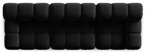Divano in velluto nero 282 cm Bellis - Micadoni Home