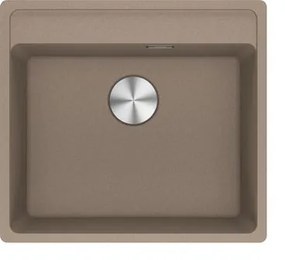Lavello integrato 1 vasca FRANKE Maris fragranite L 51 x L 56 cm marrone
