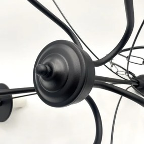 Brilagi - LED Lampadario a sospensione con catena COTTAGE 5xE14/40W/230V nero/marrone