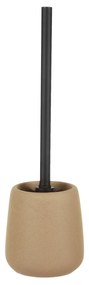 Porta scopino WC beige in stoneware