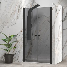 Porta doccia saloon 100-105 cm vetro fumé | KSAL2800AN - KAMALU