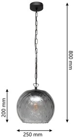 Lampadario a sospensione con filo MARILLA 1xE27/15W/230V