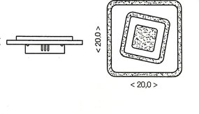 Brilagi - Lampada da parete LED MODERN MINI 32W 230V 3000/4000/6000K