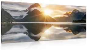 Stampa su tela – Milford Sound all'alba