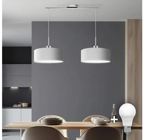 Eglo - Lampadario LED a cavo TUNJA 2xE27/60W/230V bianco