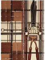Mindthegap Carta da parati Harnessmakers Atelier - Brown