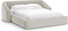 Letto contenitore Campi con testiera in velluto – 180x200 cm