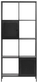 Libreria in metallo nero 80x180 cm Malibu - Unique Furniture